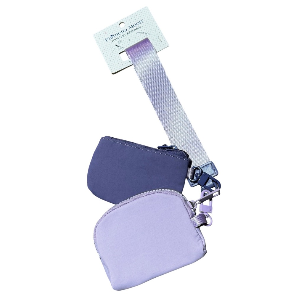 Palmetto Moon Dual Wristlet Keychain‎ With Two Pouches — Lavender Dual Tone NWT